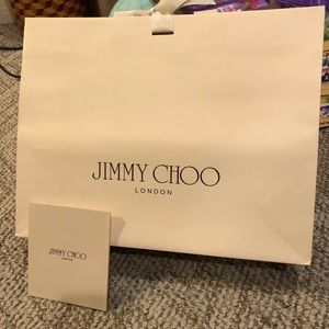 Jimmy Choo Shopping Bag & Receipt Booklet
